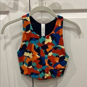Addison Bay Logan Sports Bra Rainbow Camouflage Size XS